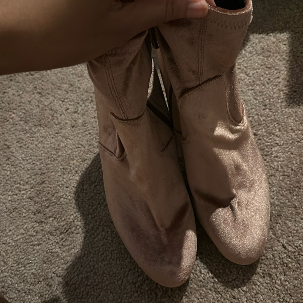 Pink booties